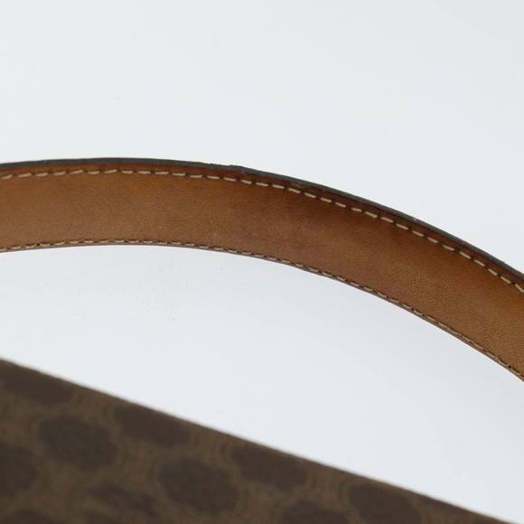 CELINE Macadam Canvas Hand Bag PVC Leather Brown Gold Auth bs16599 - Picture 14 of 16